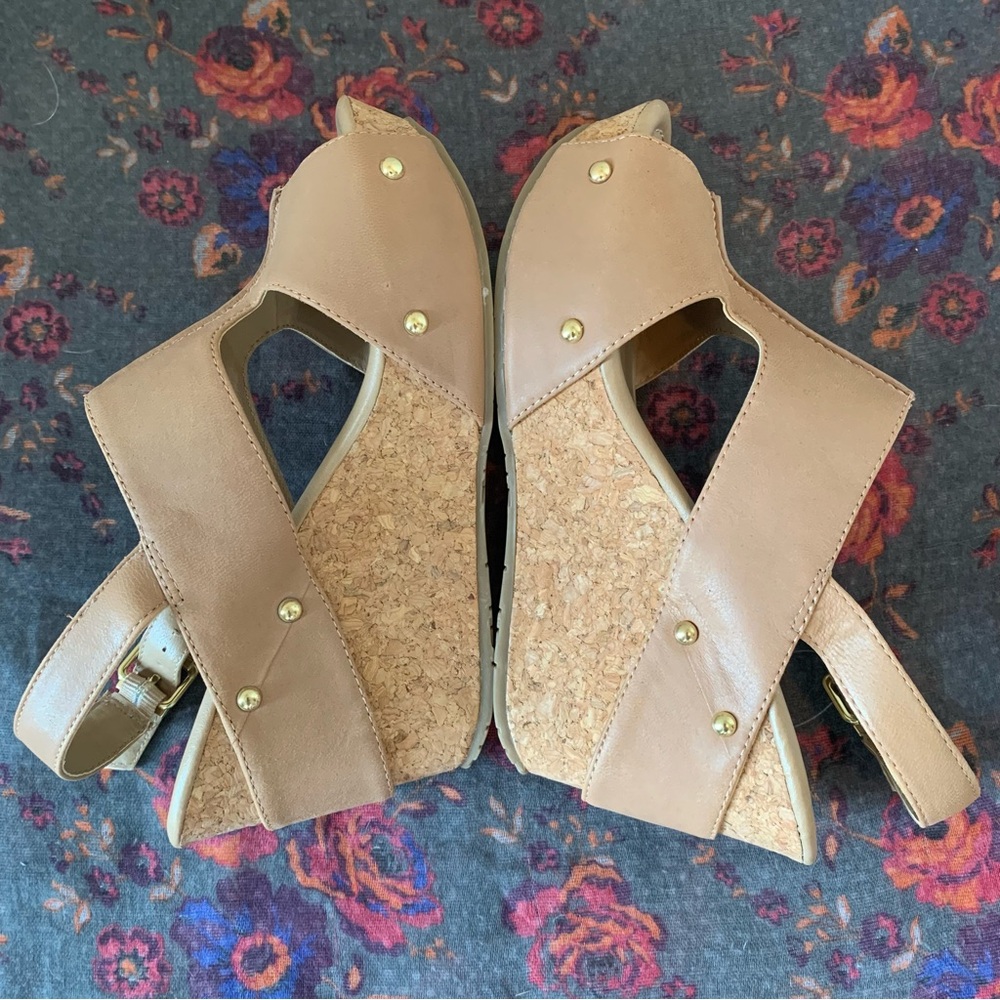 *NWT* Kenneth Cole Reaction Cork Heel Sandals - Picture 5 of 10